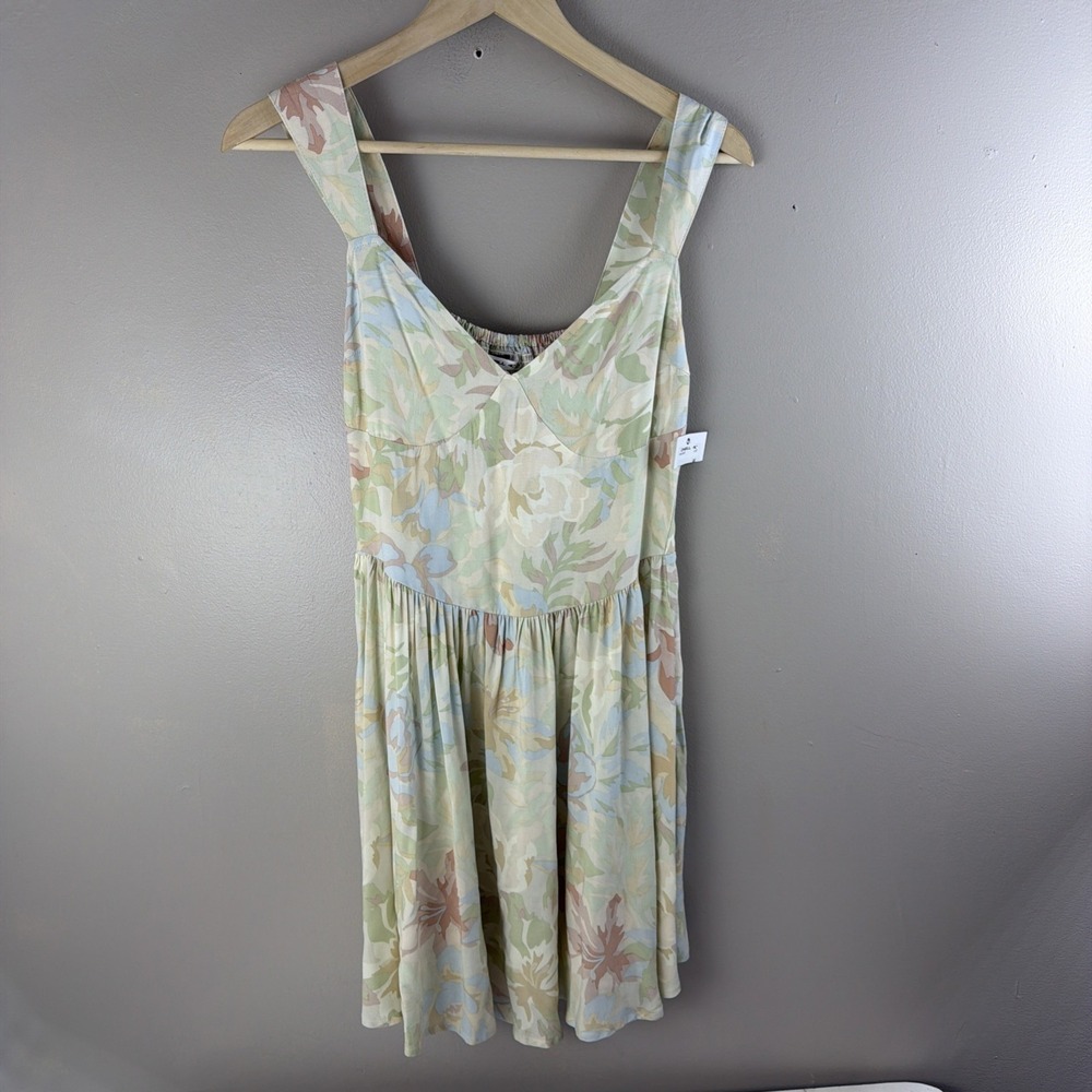 O'Neill  Nyx Floral Paisley Mini Dress  S  Long Sleeve V Neck Boho Beach NWT